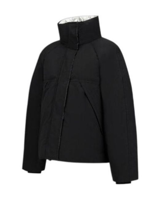 Herno Black Laminar High-Neck Puffer Jacket