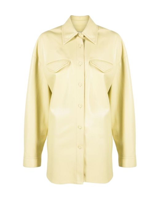 Nanushka Yellow Kaysa Buttoned Shirt