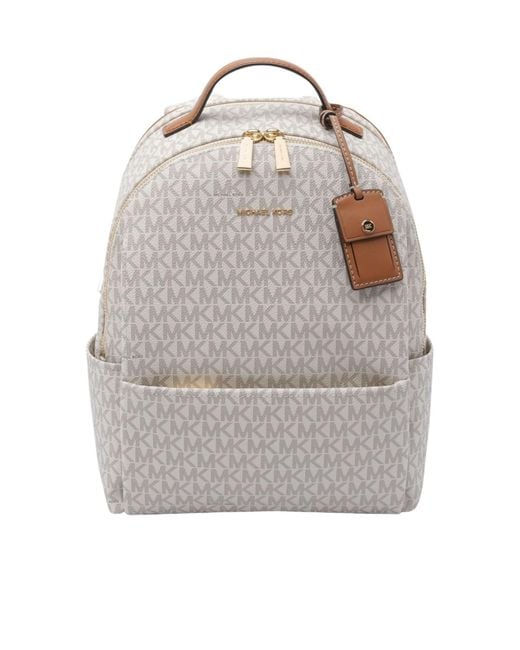 Michael Kors Gray Michael Logo Lettering Backpack