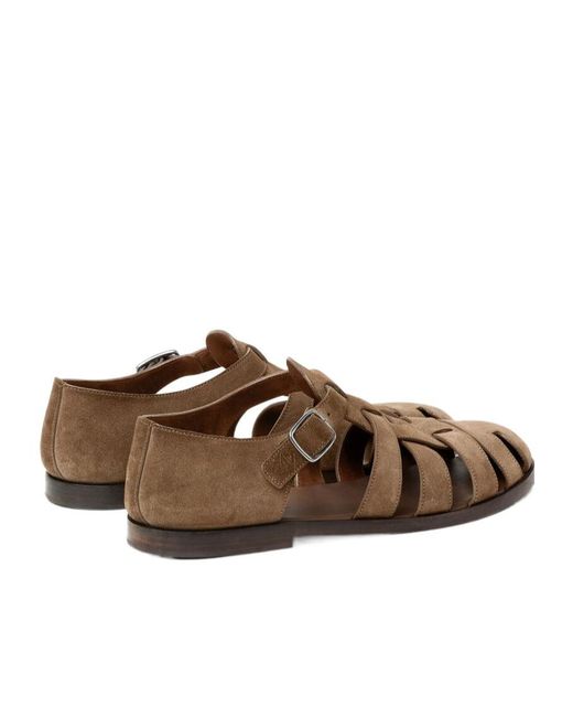 Loro Piana Brown Maxime Walk Sandals for men