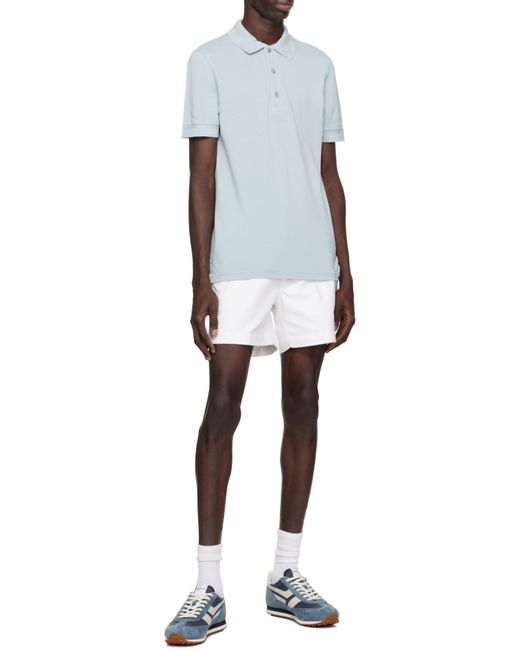 Tom Ford Blue Round Toe Low-Top Casual Shoes for men