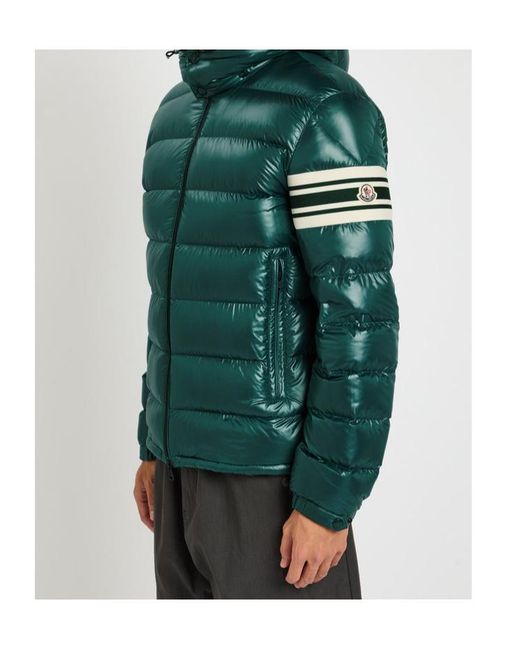 Moncler Green Landre Padded Shell Jacket for men