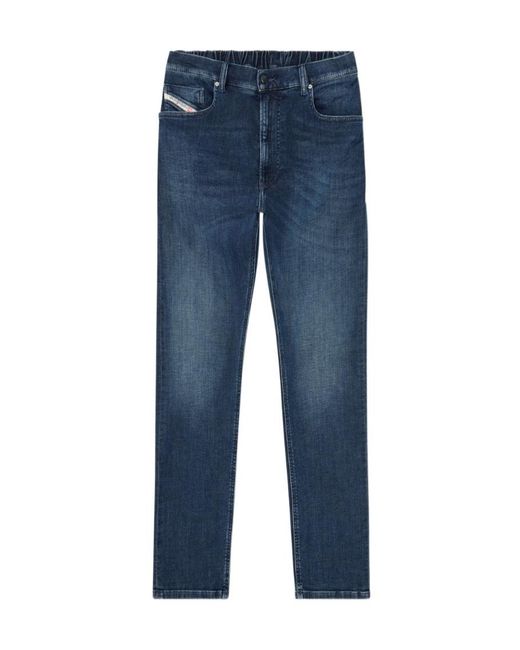 DIESEL Blue 2032 D-Krooley-Bw Joggjeans Straight-Leg Jeans for men