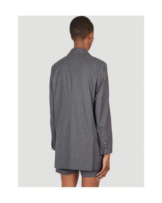 Max Mara Blue Striped Suit Jacket