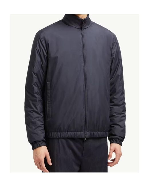 Moncler Blue Berre Short Down Jacket for men