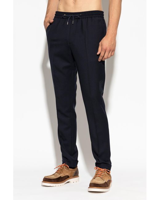 Paul Smith Blue Drawstring Casual Pants for men