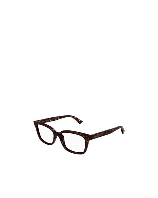McQueen White Eyewear Square Frame Glasses