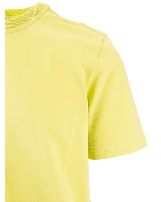 Bottega Veneta Yellow Short-Sleeve Cotton T-Shirt for men