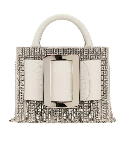 Boyy Crystal Flapper Handbag in Metallic | Lyst