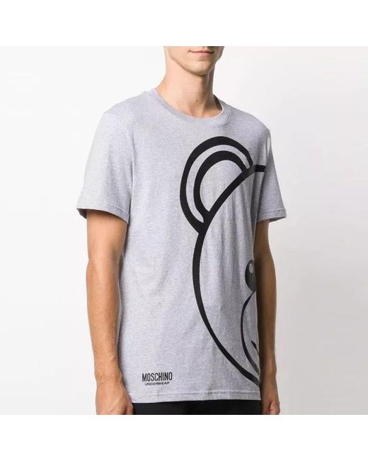 Moschino White Logo Short-Sleeved T-Shirt for men