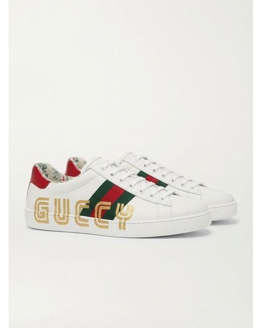 Gucci White Ace Guccy Sneakers for men