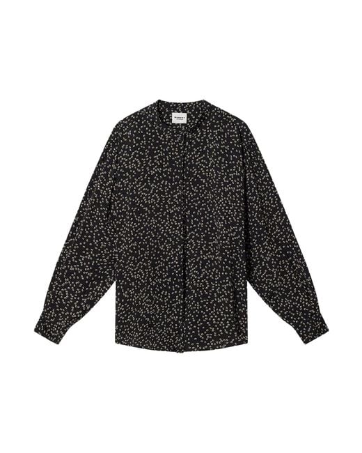 Isabel Marant Black Catchell Printed Shirt