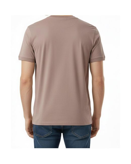 Boss Pink Logo Crew-Neck T-Shirt for men