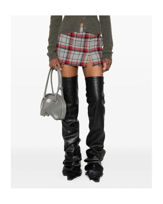 R13 Red Plaid Skirt