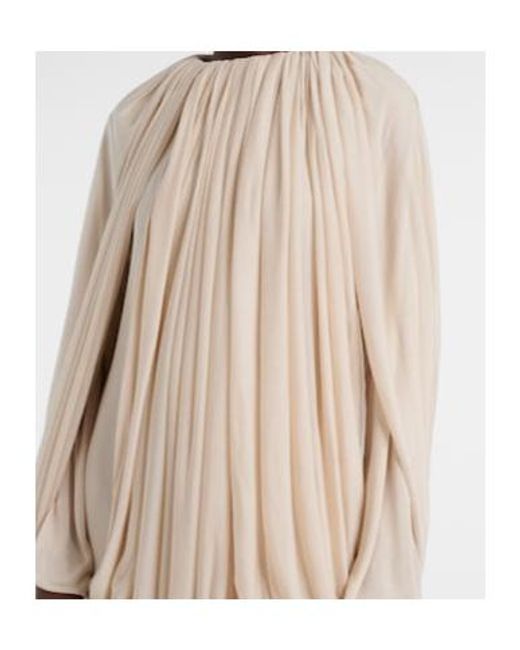 Calvin Klein Natural Angelina Draped Gown