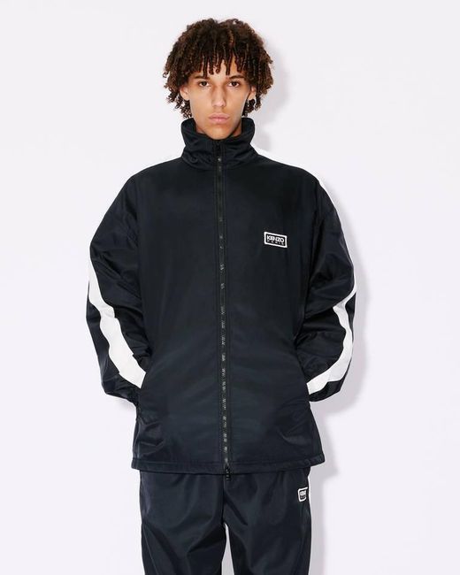 KENZO Blue Zipped Track Jacket for men