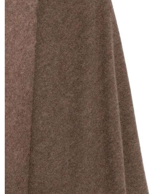 Faliero Sarti Brown Asymmetrical Shawl