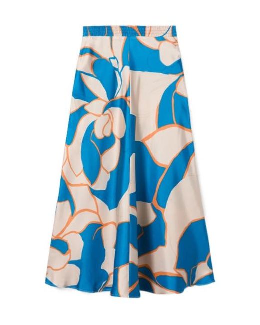 LaDoubleJ Blue X Mother Lungomare Midi Skirt