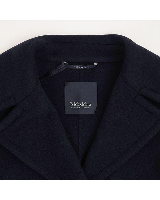 Max Mara Blue Long-Sleeve Casual Jacket
