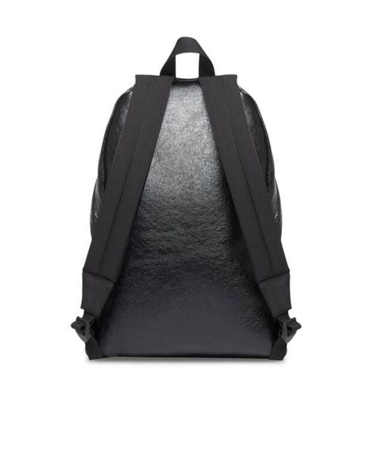 Balenciaga Black Explorer Logo Printed Backpack for men