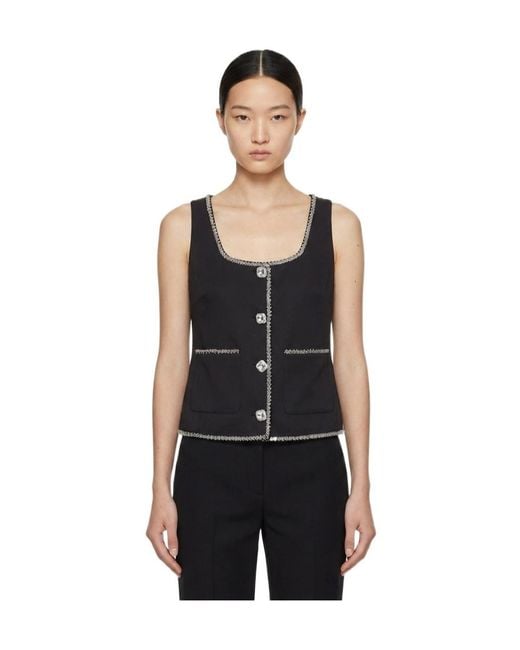 Marissa Chiara Black Sleeveless Vest