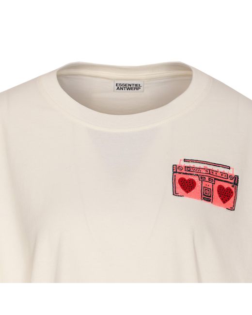 Essentiel Antwerp White Hadio T-Shirt