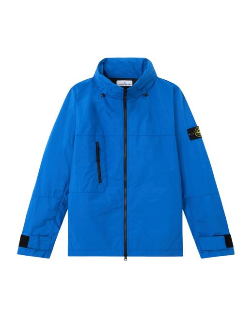 Stone Island Blue Metal Lamina Ripstop Jacket for men
