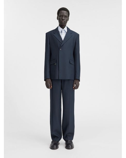 Jacquemus Blue Double-Breasted Blazer for men