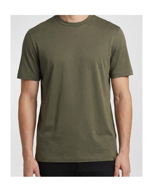 Brioni Green Short-Sleeved T-Shirt for men
