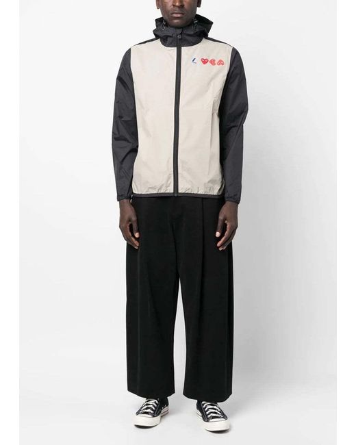 COMME DES GARÇONS PLAY Blue K-Way Casual Jacket for men