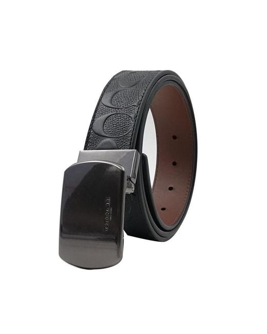 COACH Multicolor Logo Details Belt for men