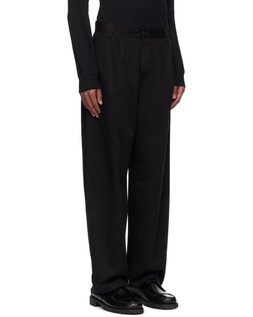 Carhartt Black Wip Merrick Tapered-Leg Trousers for men