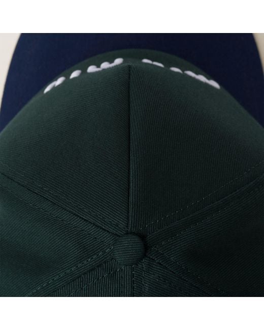 Miu Miu Drill Logo-Embroidered Baseball Cap in Blue | Lyst