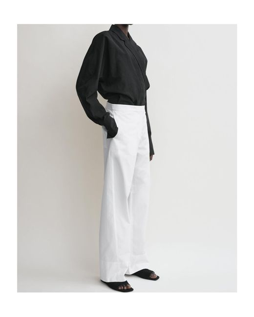 Totême Black Wrap Blouse