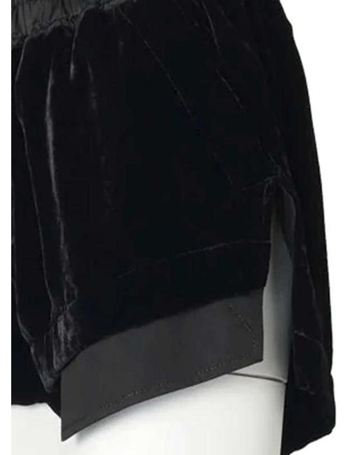 Rick Owens Black Drawstring Shorts