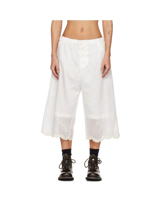 Our Legacy Natural Frill Shorts