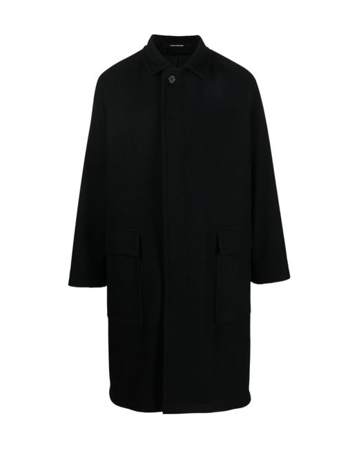Tagliatore Black Loyd Long-Sleeved Coat for men