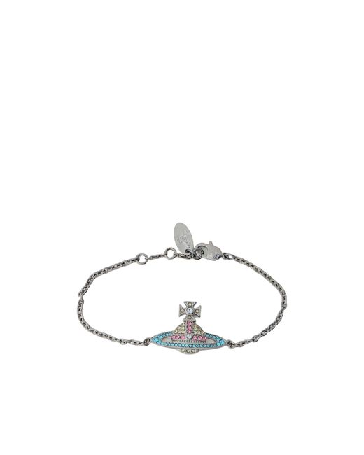Vivienne Westwood Metallic Kika Logo Embellished Bracelet
