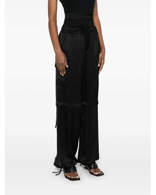 OTTOLINGER Black Cargo Trousers