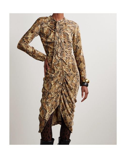 Isabel Marant Natural Bow Tie Dress