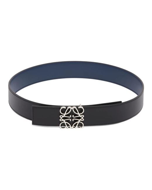 Loewe Blue Logo Buckled Reversible Belt for men