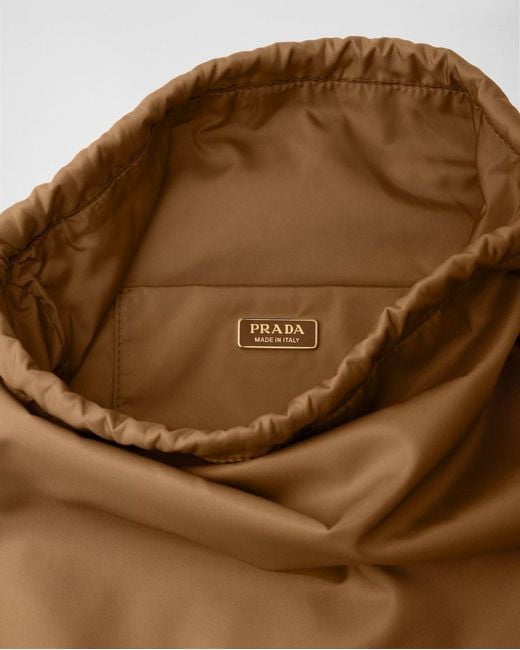 Prada Brown Satin Pouch