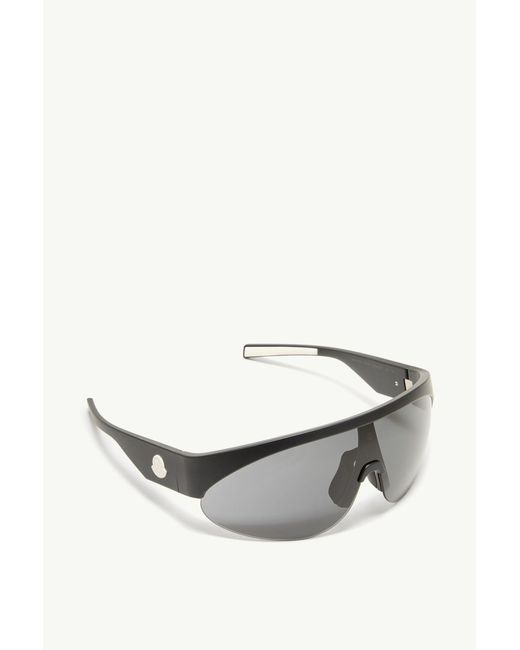 Moncler Gray Myrr Oval Sunglasses for men