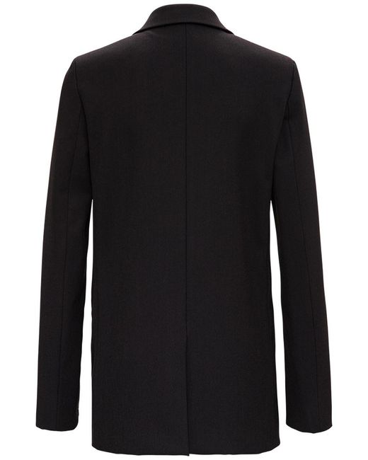 Bottega Veneta Black Single-Breasted Split-Sleeve Blazer