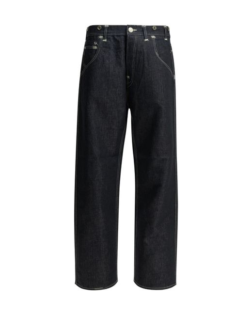 Junya Watanabe Black X Levi's 5-Pocket Workwear Jeans Wide Leg Jeans for men