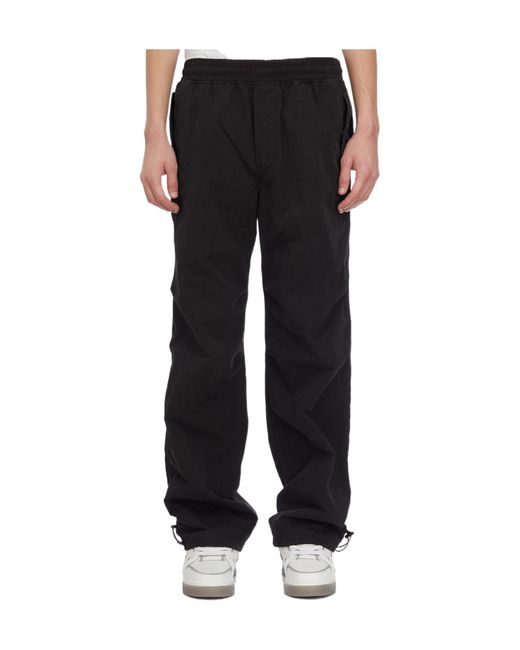 Represent Black Elastic Waist Casual Pants for men