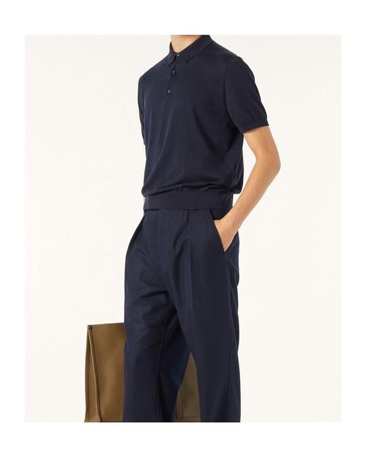 Loro Piana Blue Ice Wish Polo Shirt for men