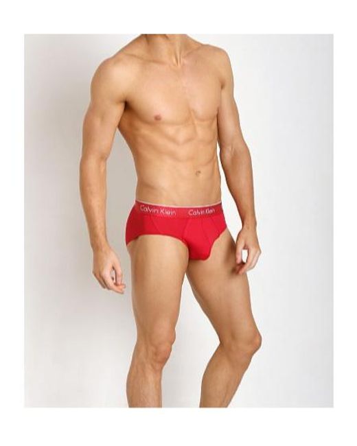 Calvin Klein Red Logo Printed Underwear for men