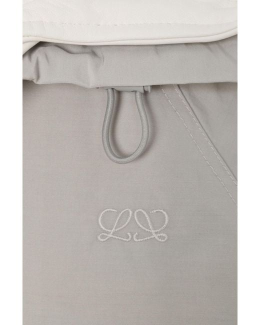 Loewe Gray Parka En Coton Technique