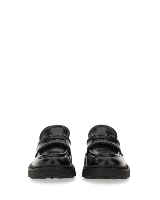 Ash Black Round-Toe Loafers